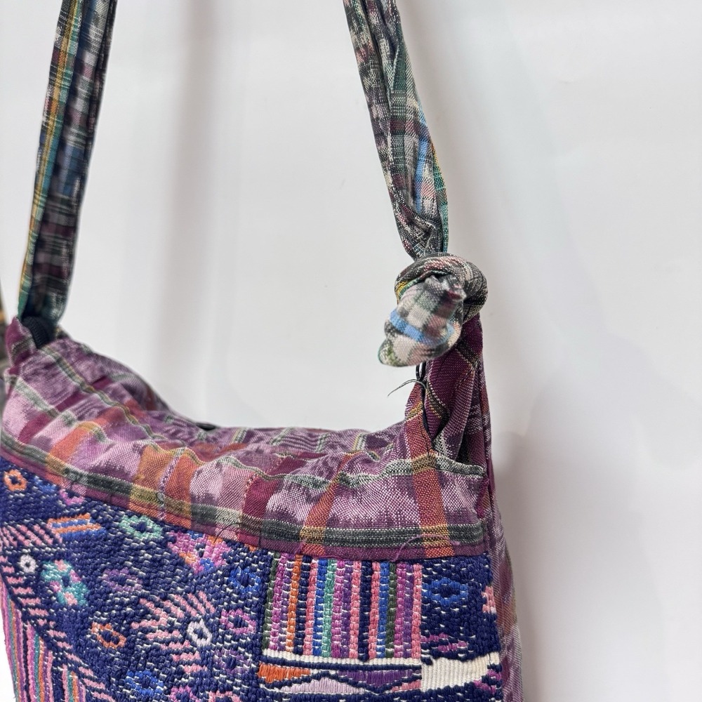 Gypse Rose Flap Interior Zipper Purse Knot 100% Cotton Made in Guatamala Hippie - Picture 6 of 12